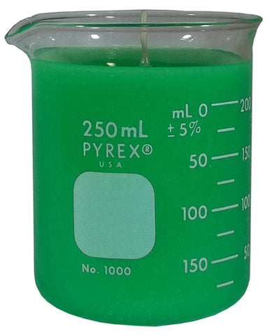 Green Beaker Candle