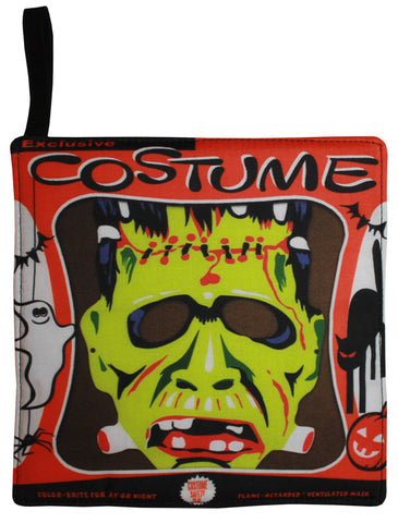 Vintage Frankenstein Mask Pot Holder