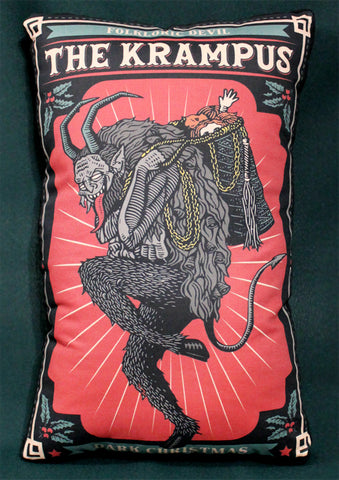 Folkloric Krampus Pillow